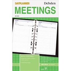 DAYPLANNER DESK EDITION REFILLS 7 RING MEETINGS
