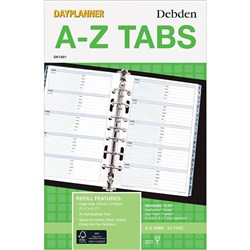DAYPLANNER DESK EDITION REFILLS 7 RING A-Z TABS