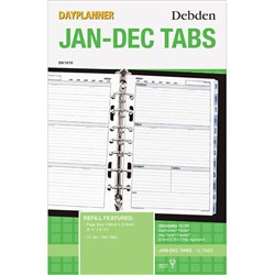 DAYPLANNER DESK EDITION REFILLS 7 RING JAN-DEC TABS