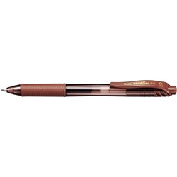 PENTEL ENERGEL X GEL INK PEN BL107 RETRACTABLE 0.7MM BROWN Minimum buy quantity 12