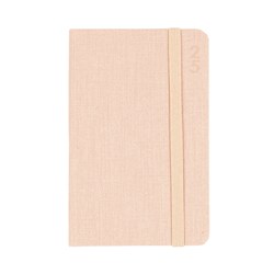 Debden Designer Diary Week To View D36 Textured Fabric Peach