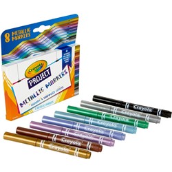 Crayola Project Markers Metallic Pack of 6