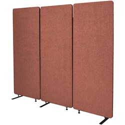 VISIONCHART ZIP ACOUSTIC DIVIDER SCREEN 3 PANEL 1650Hx1830W COPPER