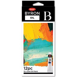 Jasart Byron Oil Paint 12ml Set of 12