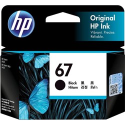 HP 67 INK CARTRIDGE BLACK 3YM56AA