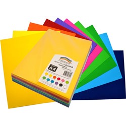 SPECTRUM BOARD 200GSM A4 ASSORTED PK100 SHEETS