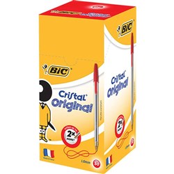 BIC CRISTAL 50S RED 0203 BOX50