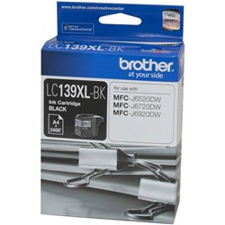 BROTHER LC139XL BLACK INK CARTRIDGE SUIT MFCJ6720DW