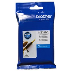 BROTHER LC3317 CYAN INKJET CARTRIDGE