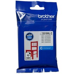 BROTHER LC3319XLC CYAN INK CARTRIDGE