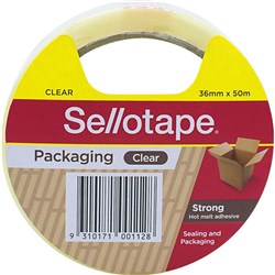 Sellotape Hot-Melt Adhesive Packaging Tape 24mmx50m Clear