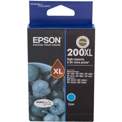 EPSON 200XL INK CARTRIDGE CYAN HY C13T201292