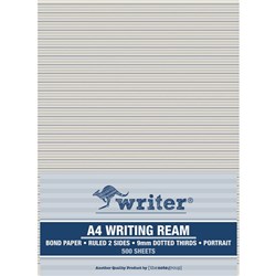 WRITER A4 EXAM PAPER 9mm Dotted Thirds Portrait Ream of 500