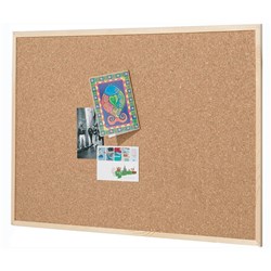 QUARTET ECONOMY CORKBOARD Pine Frame 450x600mm