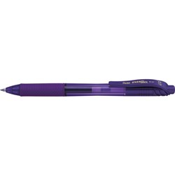 PENTEL ENERGEL X GEL INK PEN BL107 RETRACTABLE 0.7MM VIOLET BX12 BL107-V