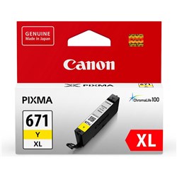 CANON CLI671XLY INK CARTRIDGE YELLOW HIGH YIELD