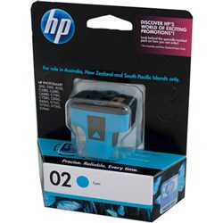 HP 02 C8771WA CYAN INK CARTRIDGE