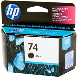 HP 74 Black Ink Cartridge CB335WA