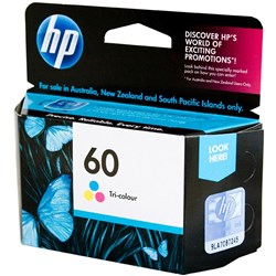 HP No 60 Colour ink Cartridge CC643WA