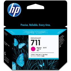 HP CZ135A 711 MAGENTA INK CARTRIDGE 3 PACK FOR DESIGNJET T120, T520