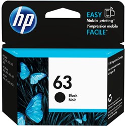 HP 63 INK Black 190 pages F6U62AA