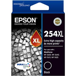 EPSON 254XL EHY BLACK INK CARTRIDGE C13T254192 EXTRA HIGH YIELD