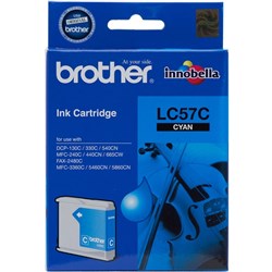 BROTHER LC57C CYAN INK CARTRIDGE SUITS DCP-130C