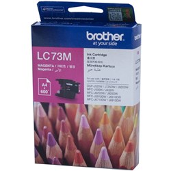 BROTHER LC73M INKJET HY MAG Suit J6510dw / 6710 / 6910 600 Pgs MAGENTA