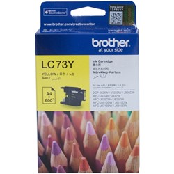 BROTHER LC73Y INKJET HY YELLOW Suit J6510dw / 6710 / 6910 / 600 Pgs