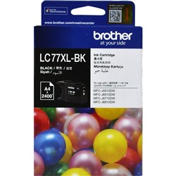 BROTHER LC77XLBK INKJET XH/YLD J6510dw/6710/6910 2.4KPg Black