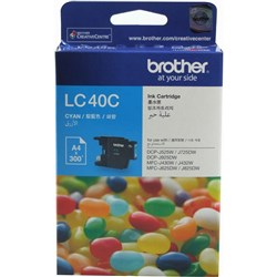 BROTHER LC40 INK CARTRIDGE Cyan 300Pg