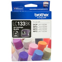 BROTHER LC133BK INKJET CARTRIDGE Black 600pg