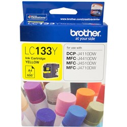 BROTHER LC133Y INKJET CARTRIDGE Yellow 600pg