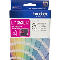 BROTHER LC135XLM INKJET CARTRIDGE Magenta 1200pg High Yield