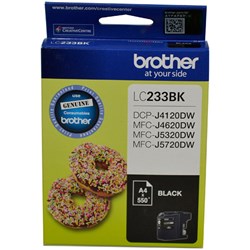 BROTHER LC233BK INK CARTRIDGE Black 550 page