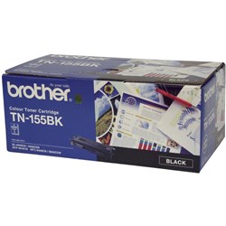 BROTHER TN155BK BLACK HI YIELD TONER CART LASER