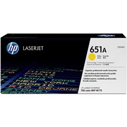 HP 651A YELLOW TONER CART 16K CE342A