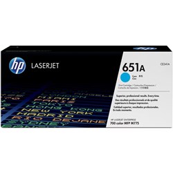 HP 651A CYAN TONER CART 16K CE341A