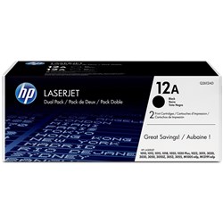 HP Q2612AD LASERJET CART Black Dual Pack