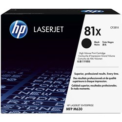 HP 81X Black Toner CF281X 25,000 pages