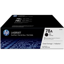 HP 78A TONER CARTRIDGE Black 2,100 pages Twin Pack