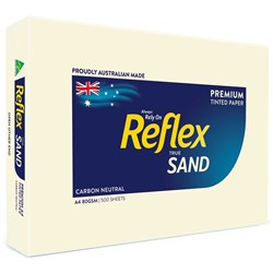 A4 REFLEX COPY PAPER SAND 80GSM REAM