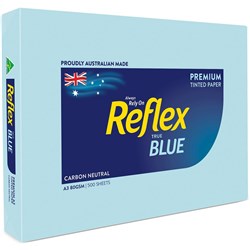 A3 REFLEX TINTS COPY PAPER A3 80gsm Blue