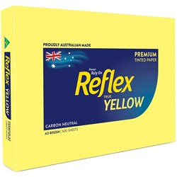 A3 REFLEX TINTS COPY PAPER A3 80gsm Yellow