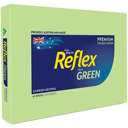 A3 REFLEX TINTS COPY PAPER A3 80gsm Green