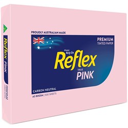 A3 REFLEX TINTS COPY PAPER A3 80gsm Pink