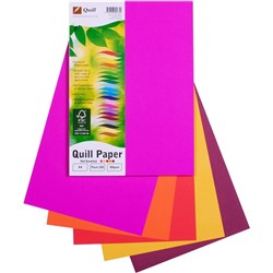 QUILL A4 XL MULTIOFFICE PAPER 80gsm Assorted Hot Colours 100850109