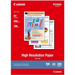 A4 CANON PHOTO QUALITY PAPER HR101N  106GSM PK200