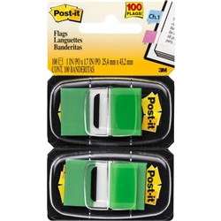 POST-IT FLAG TWIN PACKS 680-GN2 GREEN PK2