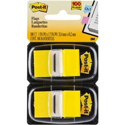 POST-IT FLAG TWIN PACKS 680-YW2 YELLOW PK2